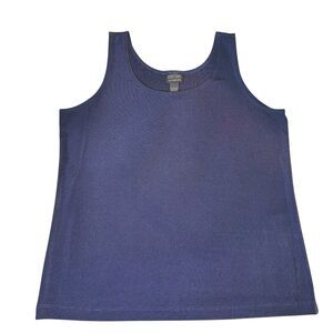 Additions by Chico's Sleeveless Tank Purple Slinky Stretch Chico's Sz 3 (US XL)